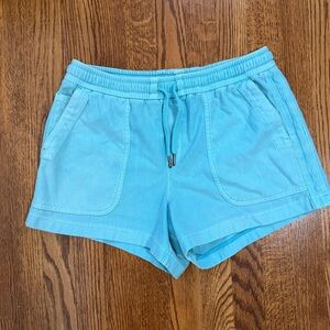 Athleta Teal Blue Activewear Farallon Shorts Size Medium